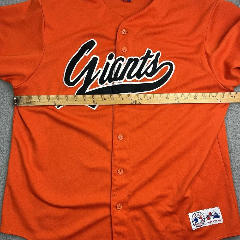 Majestic San Francisco Giants‎ Baseball Jersey Authentic Sewn Orange Mens Large